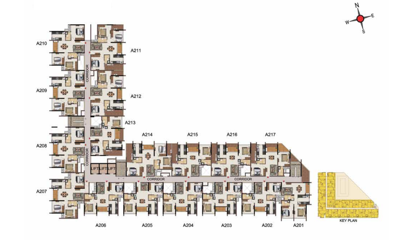 2 BHK Floor Plan